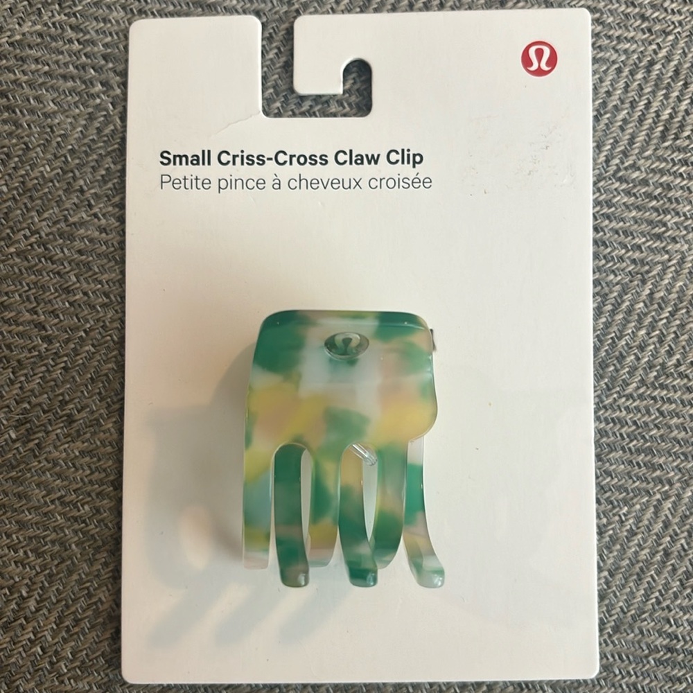 Lululemon small cross-cross Claw clip